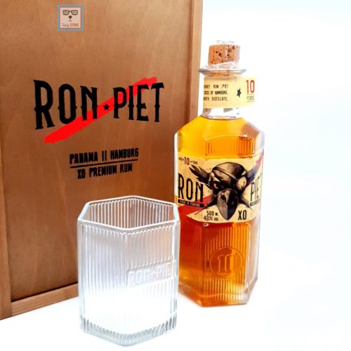Ron Piet XO 10 years rum 40% fa dd. + 2 pohár